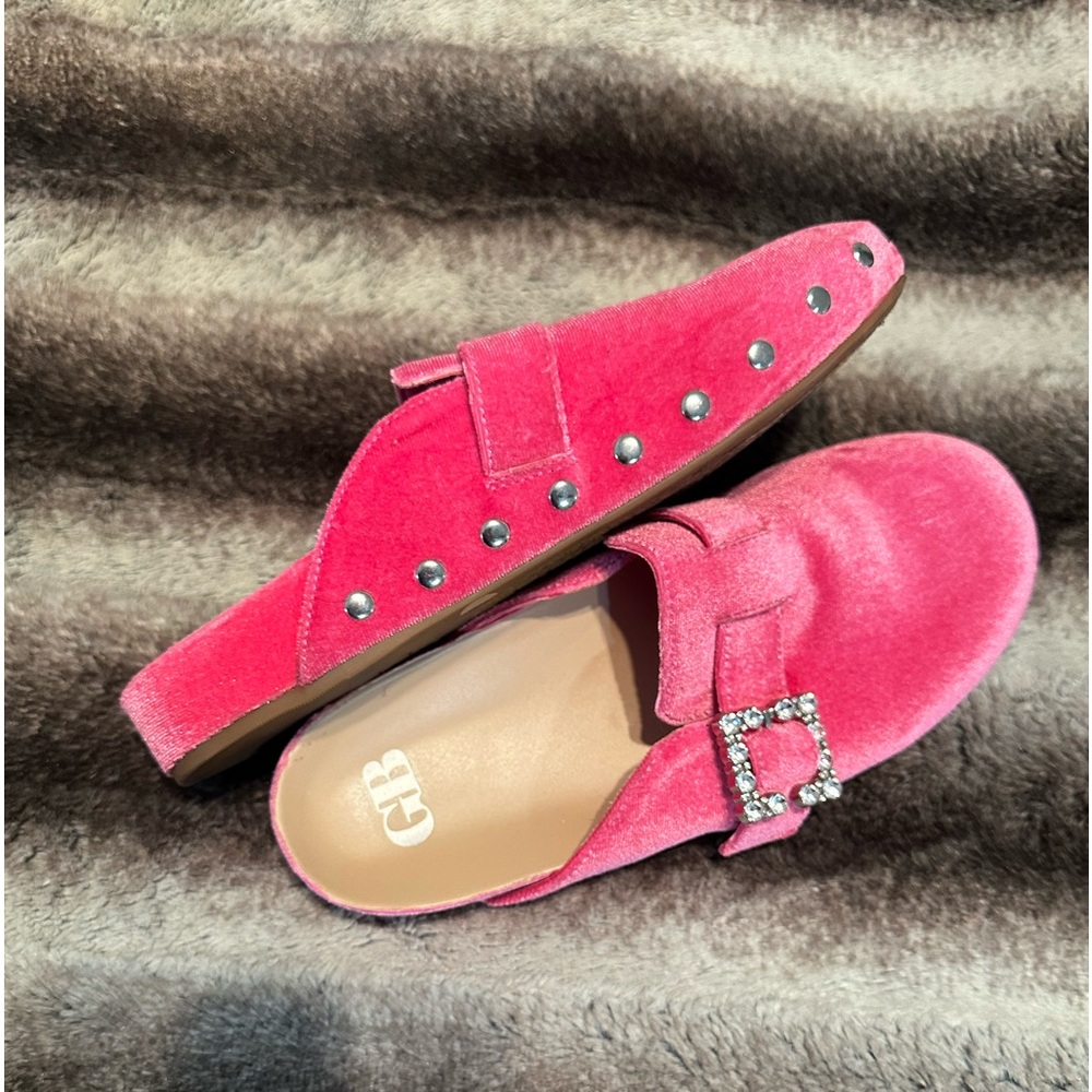 Gianni Bini Pink Velvet Shoes - Picture 4 of 5